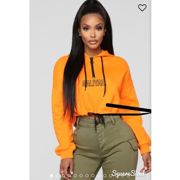 Aaliyah cropped hoodie Clearance